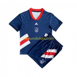 Camisola AFC Ajax Icon Retro Criança Equipamento Primeiro 2022-2023 Manga Curta